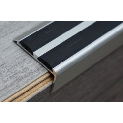 A37 -   Anti-slip stair profiles 36 X 20mm with double rubber strips