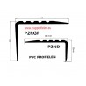 PVC - Anti-slip stair profile - nose P2RGP 50x42 self-adhesive