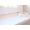 PVC 18x18mm x 5m soft skirting board, self-adhesive, corner bar