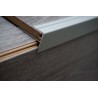 Aluminium F profiel voor trappenkanten met laminaat 8mm