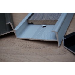 TYPE 847, ALUMINIUM STAIR PROFILES FOR RENOVATION WITH LAMINATE FLOORING UP TO 9 MM