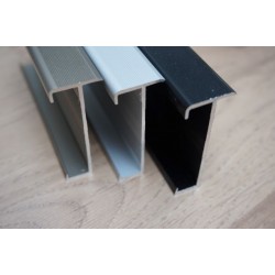 TYPE 847, ALUMINIUM STAIR PROFILES FOR RENOVATION WITH LAMINATE FLOORING UP TO 9 MM