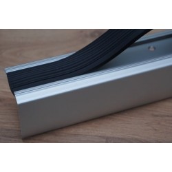 STP-XL 50 X 48mm ANTI SLIP STAIR PROFILE WITH RUBBER 25MM