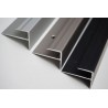 Aluminium F profiel voor trappenkanten met laminaat 8mm