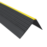 PVC- Warnung , Rutschfestes Treppenprofil mit Kleber P2RD-ON 55x40mm (gelber Streifen an der Nase) schwarz