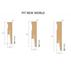 White skirting board MDF  x 10 pcs x heigh 10cm  x 15mm x 240cm