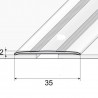 A-08 Aluminium self-adhesive transition profile 35 mm 2 x 134,5 cm