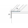 A36 Aluminium angle profile self-adhesive 25 x 20 mm