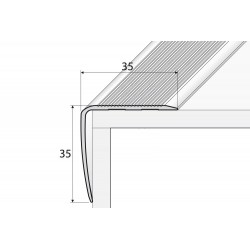 A41 Aluminium angle profile self-adhesive 35 x 35 mm x 2,7m